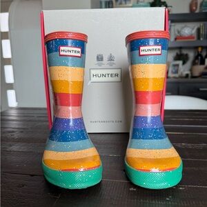 Hunter Multicolor Striped Rain Boots